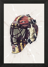 Arizona Hockey Helmet Framed Wall Art Poster Canvas Print Picture