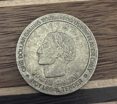 CAESARS HOTEL & CASINO - $1 SLOT TOKEN ATLANTIC CITY NJ - JULIUS CAESAR