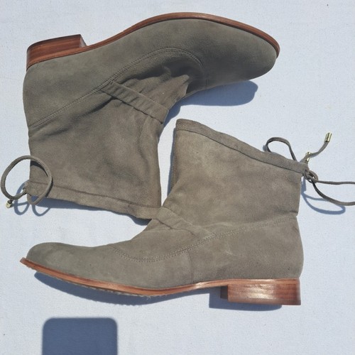 Clarks Alba Evie Grey Suede Leather Ankle Boots Womens Size 9.5M - Picture 7 of 12