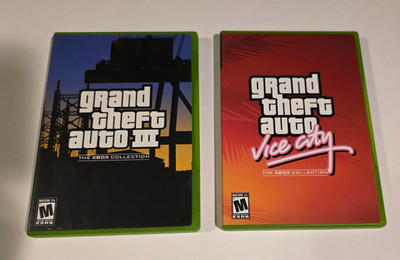 Grand Theft Auto Double Pack GTA III & Vice City (Xbox, 2003)   Complete   Maps
