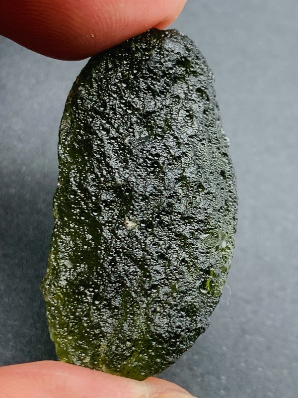 34carats RAW MOLDAVITE from Czech Republic Meteorite impact with a COA