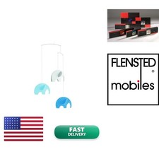 Flensted Mobiles 149b Elephant Nursery Mobile - 24 Inches - Blue