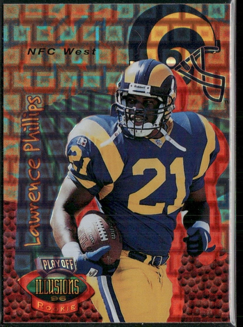 Lawrence Phillips Rookie 1996 Playoff Illusions #109 Spectralusion Elite Rams