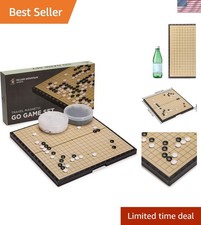 Folding 19x19 Magnetic Go Game Set with 361 Stones - Perfect for Beginners
