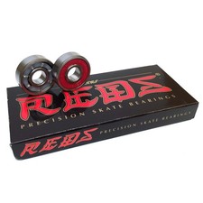 Bones Bearings - 8mm Bones REDS Precision Skateboard Bearings - Skate Rated