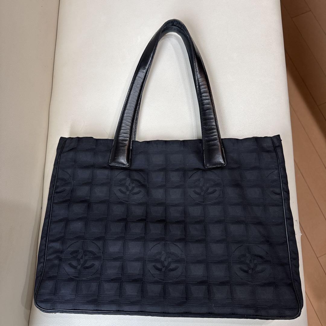 CHANEL Neutral Travel Line Tote Bag