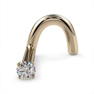 FreshTrends Diamond Nose Ring   20G 1.5mm (0.015 ct. tw) Genuine Nose Stud