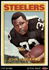 1972 Topps #77 John Fuqua Steelers Morgan St 7 - NM