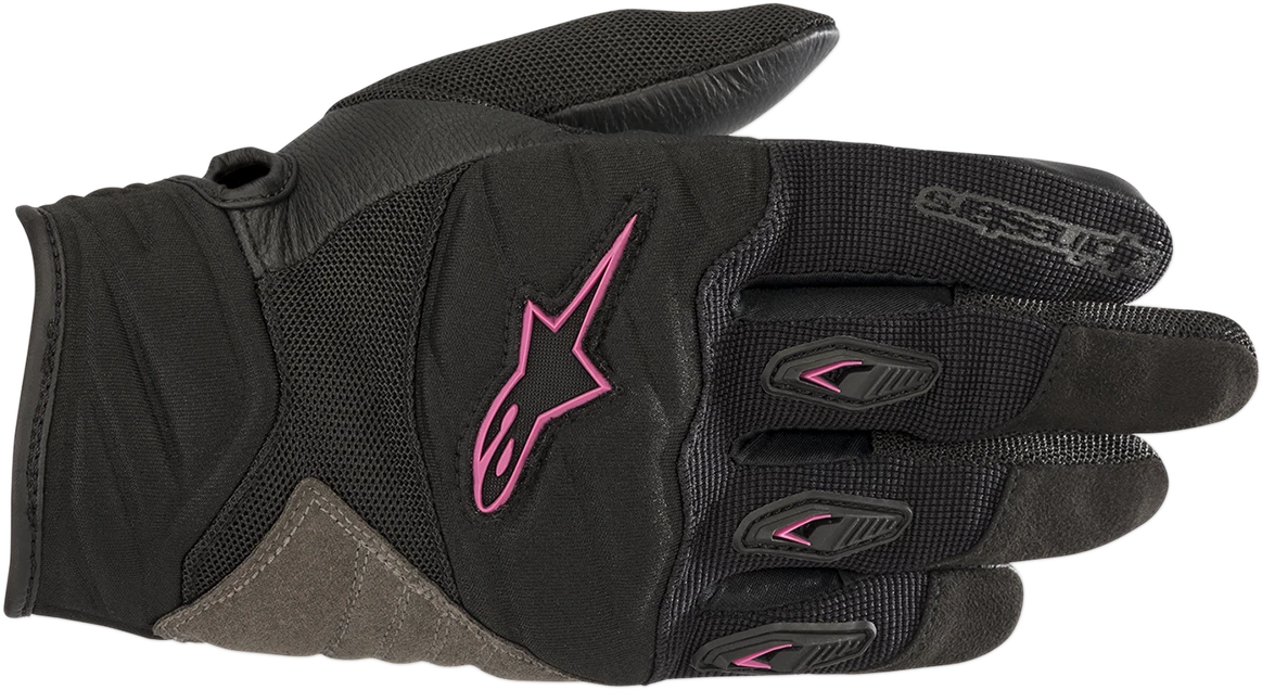 Guantes Alpinestars Shore Stella negro rosa-DESCAT