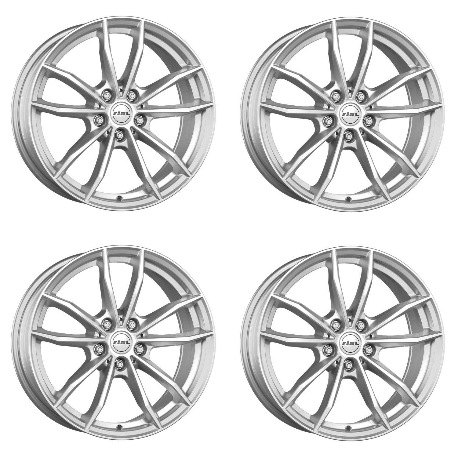 4 Rial X12 wheels 7.0Jx17 ET47 5x112 SIL for MINI/BMW Countryman Clubman One Coo