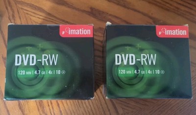 Imation DVD-R 4x 4,7GB 120Min Video Data SlimJewel Case 10er Pack x2 (20 DVD)