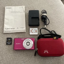 Sony Cyber-Shot DSC-W530 14.1MP PINK Digital Camera Bundle Tested