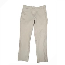 Quince Womens Ultra-Stretch Ponte Straight Leg Pants Beige Sand Size Medium