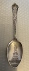 Antique New York Sterling Silver Souvenir Spoon Scenic Statue of Liberty Bowl