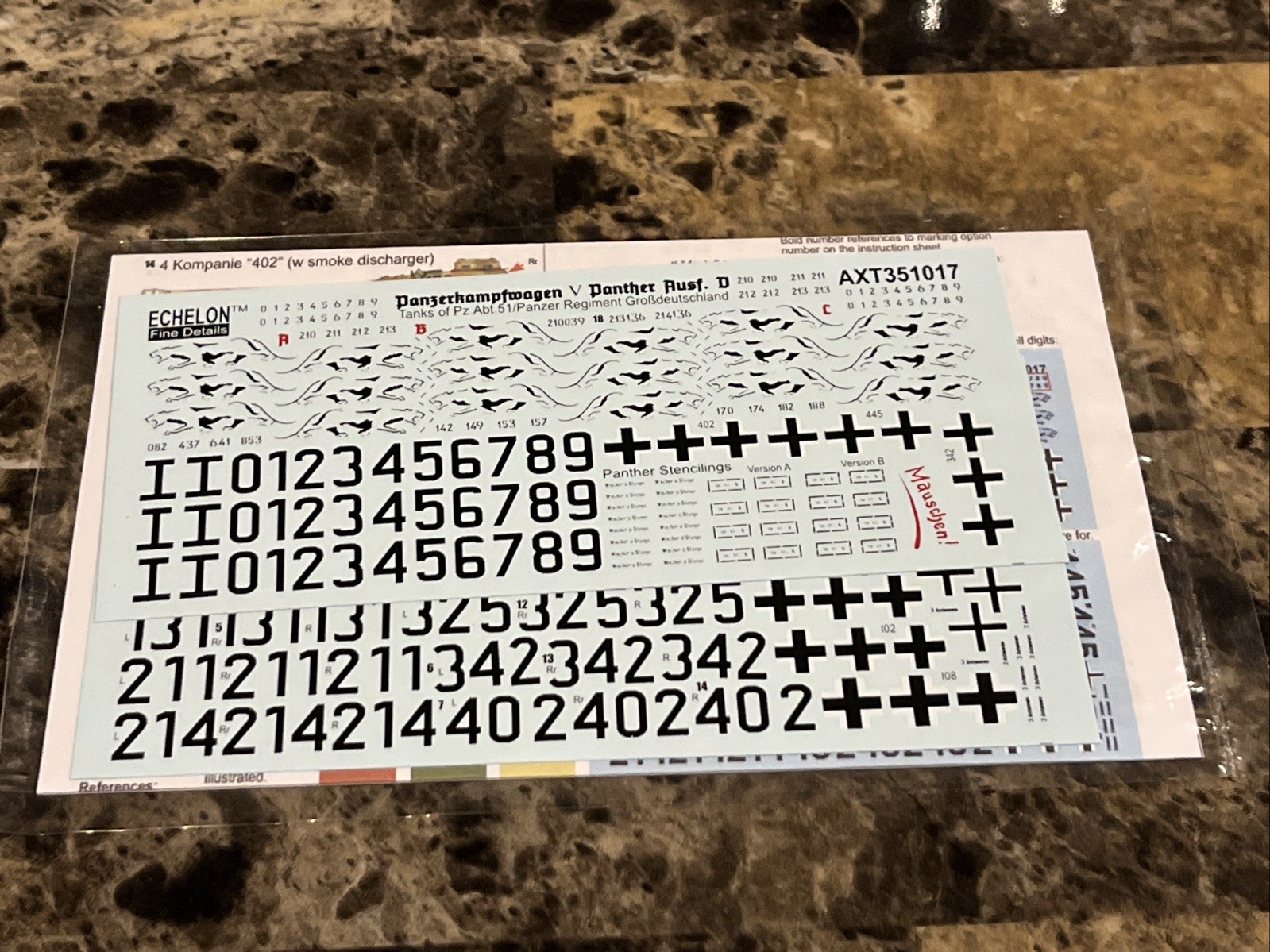 1/35 Echelon Decals #351017 Panther Ausf.D Kursk 1943