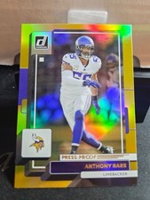 2022 Donruss Football Premium Gold Press Proof #108 Anthony Barr Vikings