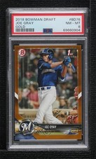 2018 Bowman Draft Gold 45/50 Joe Gray Jr #BD-76 PSA 8 z0q