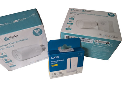 Neu-OVP TP-Link Kasa Smart Home Starter Kit  2x Thermostat, Fensterkontakt & Hub