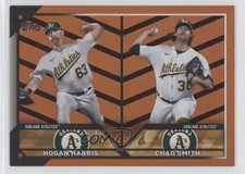 2023 Topps Update Rookie Combo Orange & Black Foil Hogan Harris Chad Smith o5z
