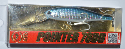 lucky craft pointer 78dd sp 3 1/8'' suspending jerkbait zebra aurora black