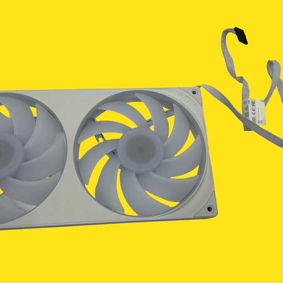 NZXT F280 RGB Core 280mm Single-Frame Case Fan Unit w/ with 2 x 140mm RGB Fans  - Image 2 of 4