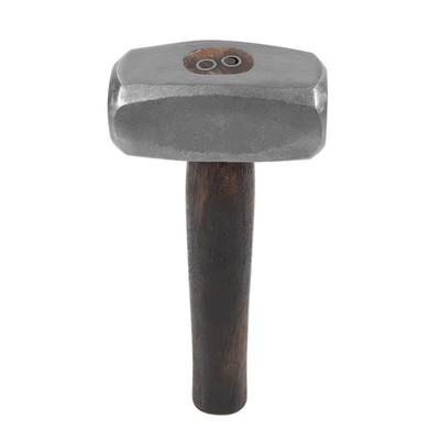3lb Blacksmith Cross Peen Forge Hammer - High Carbon Steel Hickory Handle Pro