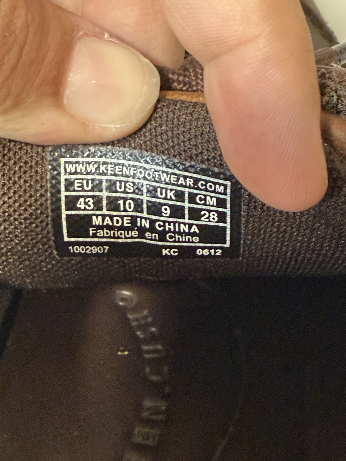 Oxford Keen stringate uomo taglia 10 pelle marrone