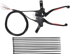 WOOSTAR 7/8" 22mm Handlebar Brake Lever Replacement for Motorized Bike Red 