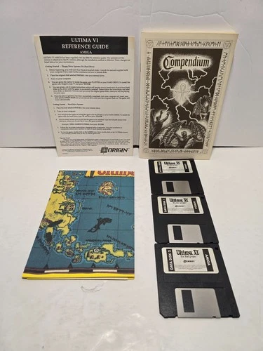 New ListingUltima VI The False Prophet w/ Manual Map & Inserts 3.5" Commodore Amiga