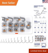 Versatile Circle Hooks for Freshwater & Saltwater - 240  Fishing Hooks