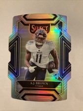 2021 Panini Select - Club Level A.J. Brown #233 Silver Prizm Die-Cut