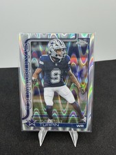 Kavontae Turpin 2025 Topps Chrome Wave Refractor Dallas Cowboys Card