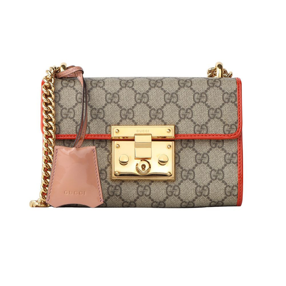 Gucci GG Supreme Padlock Small Shoulder Bag 409487 121184144 Gucci GG Supreme Padlock Small Shoulder Bag 409487 121184144