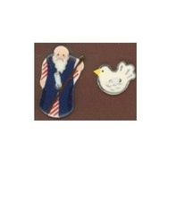 Mill Hill Ceramic Buttons 86074 Set Noah Dove