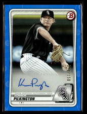 Konnor Pilkington 2020 Bowman Prospects Paper Blue Auto 78/150 #PA-KP