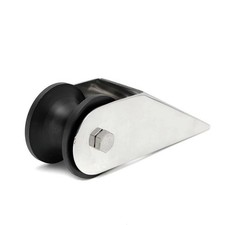 Boat Anchor Bracket with Black Nylon Roller for Easy Installation