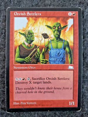 MTG - Orcish Settlers - Weatherlight - X1 - (MP) -................(DS3D1L7)