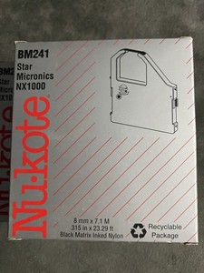 Lot of 2 Nu-kote BM256 Ribbon Star Micronics NX-2400 Printer AS-IS
