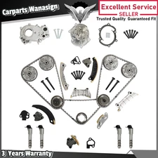 Water & Oil Pump & Timing Chain Kit  For 2007-15 Chevy GMC Cadillac 2.8 3.0 3.6