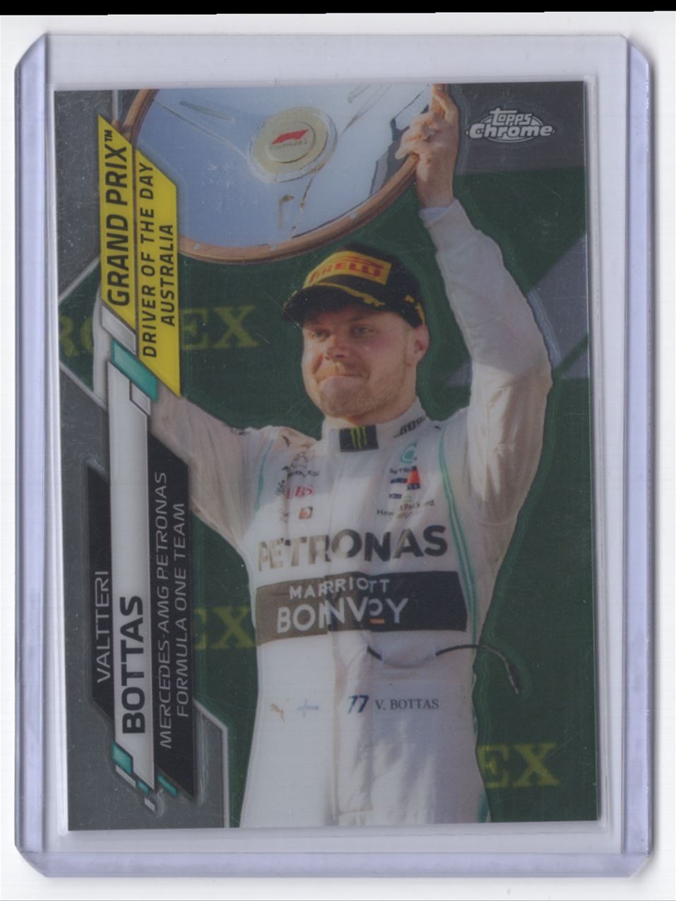 2020 Topps Chrome Formula 1 Valtteri Bottas Mercedes-AMG Petronas F1 #154