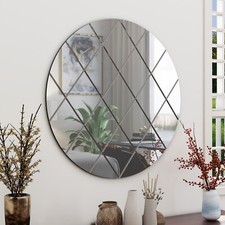 Rectangular, Round Modern Mirror for Living Room Home Hallway Décor Wall Mounted