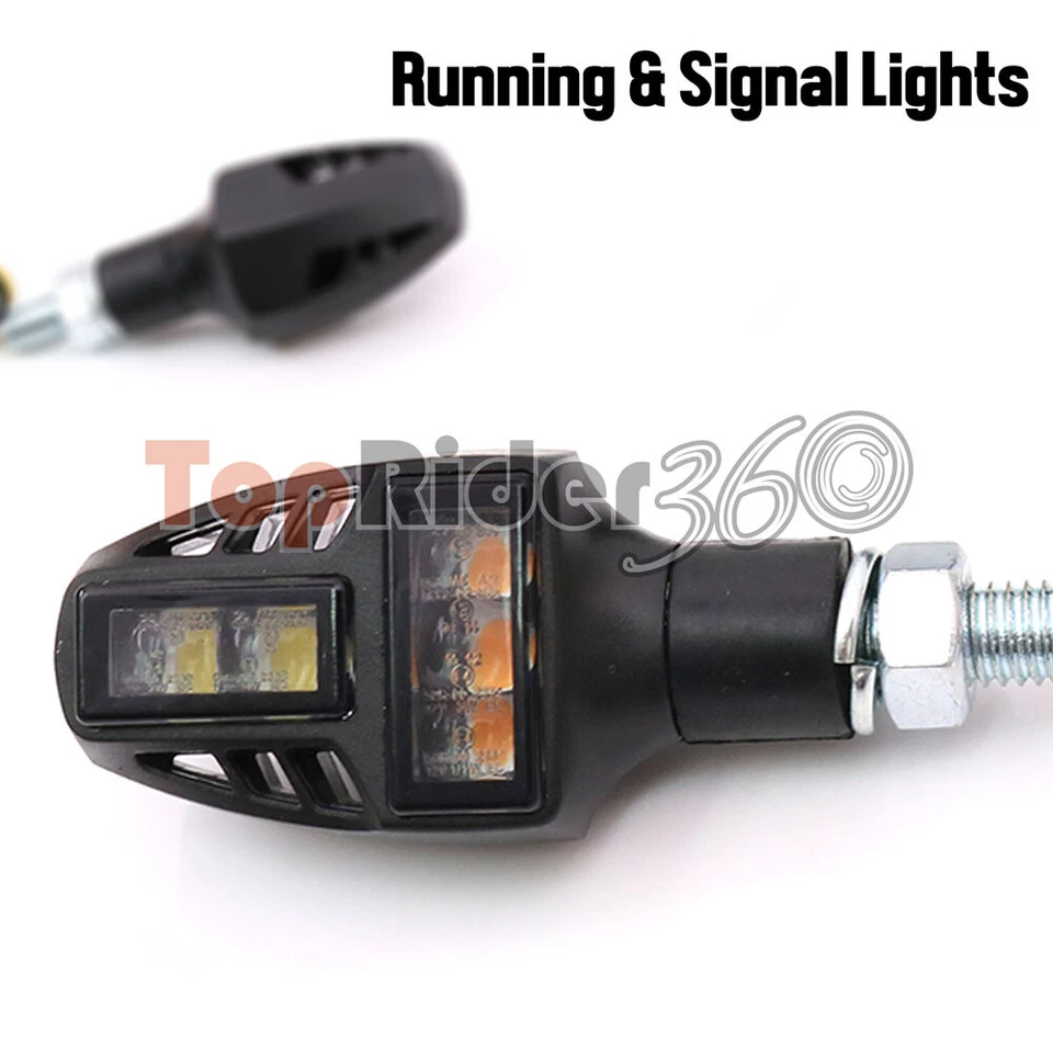 TGun Smoke LED Front Running Turn Signal Light Indicator For Yamaha Motorcycle — 第 3/4 张图片