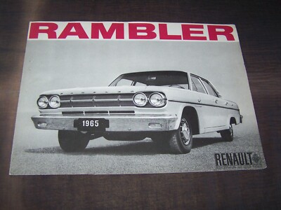 TOPRARITÄT Herrlicher Prospekt Renault Rambler von 1965 !!!