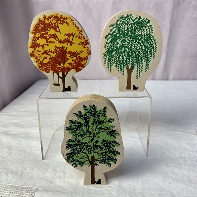 The Cat's Meow Village Tree Accessories.  Lot of 3 Different Trees