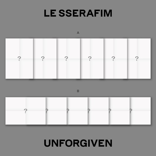 LE SSERAFIM UNFORGIVEN 1st Studio Weverse Albums ver Random QRCARD+Photocard+Etc - Picture 2 of 4