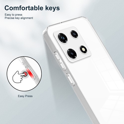 For Infinix Note 30 Pro, Shockproof Hybrid Bumper Clear Crystal Soft Cover Case - Zdjęcie 14 z 25