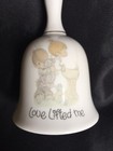 Vintage Enesco Precious Moments Porcelain Bell Love Lifted Me 1984 Japan — photo 1
