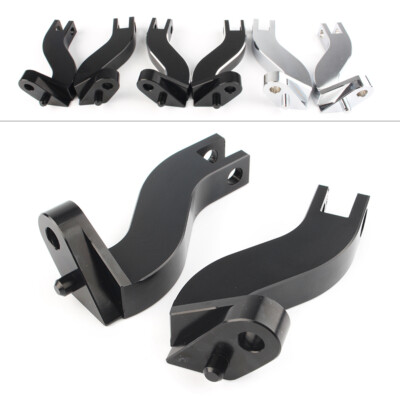 CNC Rear Passenger Foot Peg Pedal Mount Brackets For Harley Road King 1993-up