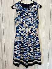 NWOT Vince Camuto Women Blue Casual Sleeveless Dress Size 4