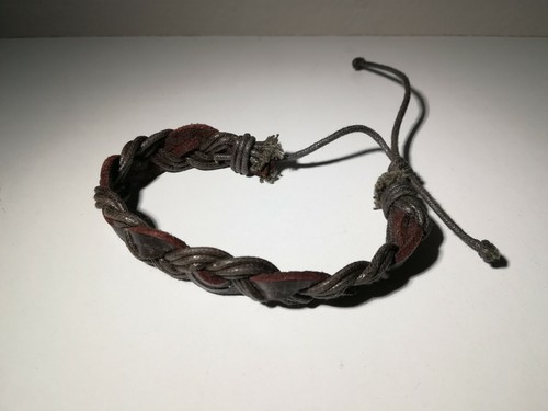 Braccialetto marrone regolabile con cordoncino in similpelle bracciale bracciali - Foto 3 di 5